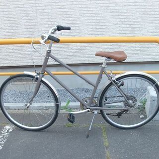 トーキョーバイク  自転車 26インチ 7段切替 センタースタンド グレー系  ☆ 札幌市 北区 屯田 