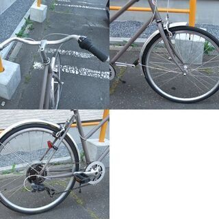 トーキョーバイク  自転車 26インチ 7段切替 センタースタンド グレー系  ☆ 札幌市 北区 屯田 