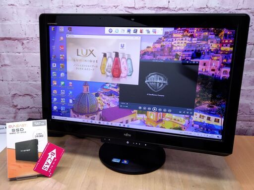★完売御礼★【美品★大画面23型★地デジOK】富士通 FH77/DD◆Core i7☆国内3年保証 新品 SSD 512GB☆メモリ 8GB◆Windows10, Microsoft Office, Blu-ray, Wi-Fi, Webカメラ