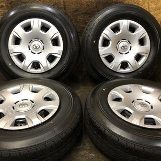 新車外し 2021年製【BS ECOPIA RD613 195/80R15 107/105N LT】【トヨタ 200系ハイエース 純正ホイール 6J6HPCD139.7+35】　(VTY286) クレジットカード QR決済可能 新車外し 2021年製【BS ECOPIA RD613 195/80R15 107/105N LT】【トヨタ