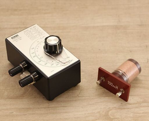 三田無線 DELICA デリカ VARIABLE CAPACITOR VC-740 目盛付バリコン VC-740 インダクタンス（0.06-1000uH）測定用 (J957sxY)