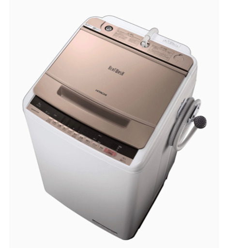 8月7日～10日取れる方、日立HITACHI全自動洗濯機BW-V80C 8KG美品