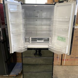 日立 / 555L / 6ドア冷蔵庫 / 2017年製 送料相談可 日立 / 555L / 6