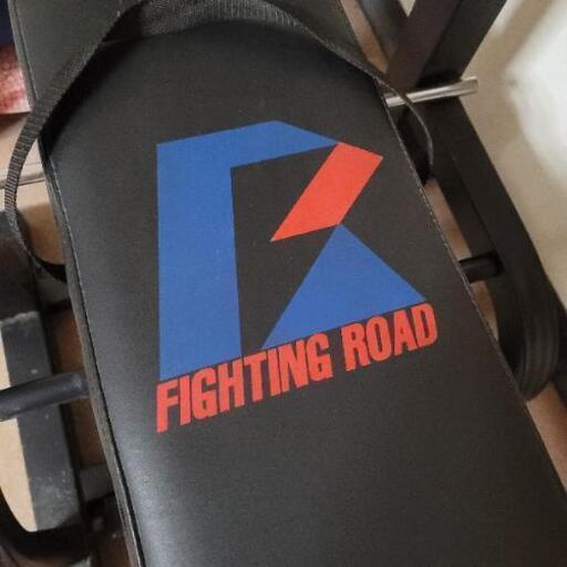 工場 ベンチプレス(折り畳み式)トレーニング器具 バーベル プレート有  