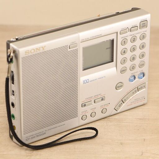 SONY 日本製　WORLDBAND RECEIVER 短波ラジオ　ICF-SW7600GR (J958kxY)