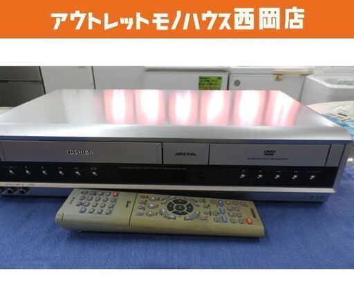 現状品 TOSHIBA/東芝 VTR一体型DVDビデオプレーヤー VHSビデオデッキ DVDビデオプレーヤー リモコン付き SD-V400 2004年製  札幌市 西岡店