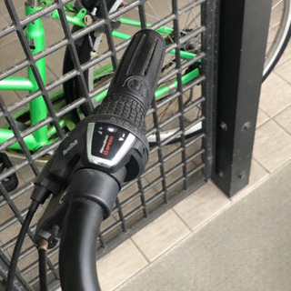 美品　サイモト　変速機自転車　カゴ付き