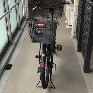 美品　サイモト　変速機自転車　カゴ付き