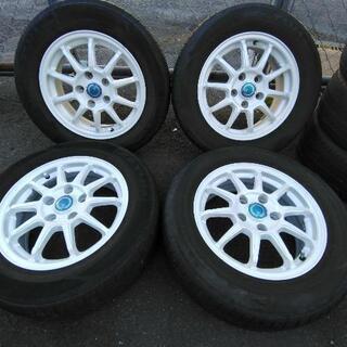 □タイヤ/ホイール4本セット□中古□15インチ□6J +45□5穴