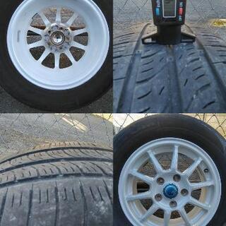 車のパーツ □タイヤ/ホイール4本セット□中古□15インチ□6J