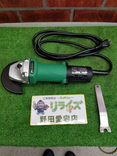 HiKOKI G10SP4(SS) ディスクグラインダー【リライズ野田愛宕店】【店頭取引限定】【中古】管理番号：ITQG42CGPW42