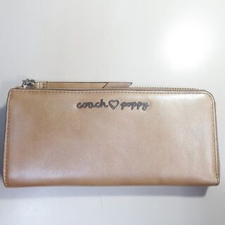 在庫SALE 3000円 COACH ポピーレザースリムファスナ...