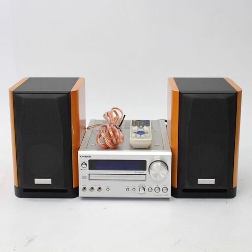 786)オンキヨー CR-D2 CD/FMチューナーアンプ 2008年製 スピーカーシステム D-112E ONKYO