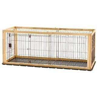 🍎新品リッチェル 木製スライドペットサークル レギュラー ナチュラル