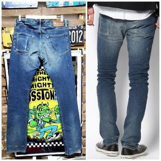 ヒステリックグラマーmusic noteストレッチスキニーデニム　32インチ