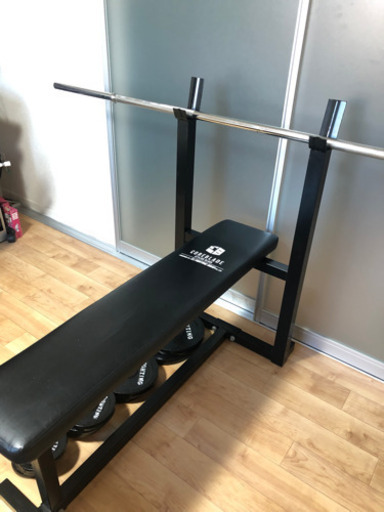 【値下げしました】筋トレ ジム ベンチ ダンベル バーベル 50kg ベンチプレス 等