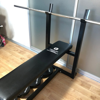 【値下げしました】筋トレ ジム ベンチ ダンベル バーベル 50kg ベンチプレス 等