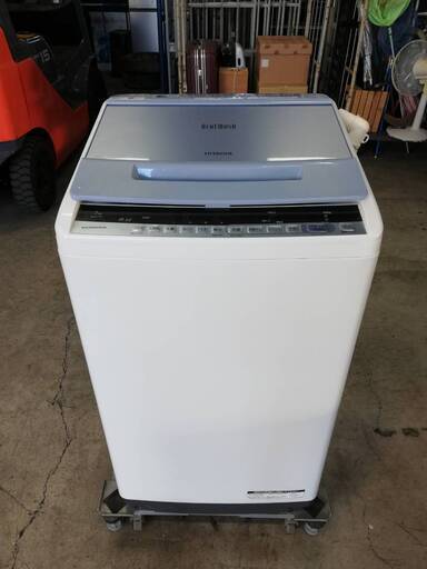 【071902】全自動電気洗濯機　日立　BW-V70C形　2018年製　7㎏　58L【引取限定】
