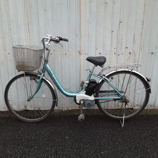 7月-11　電動アシスト自転車　パナソニック　ALFIT ViVi 　充電器　バッテリー　鍵1本　電動自転車