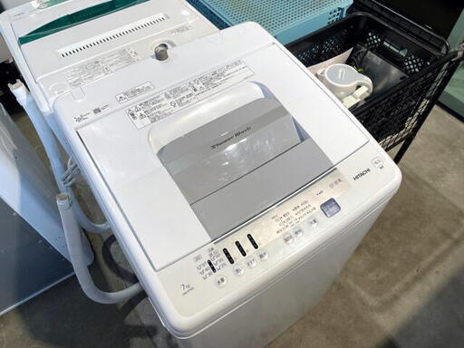 全自動洗濯機　HITACHI NW-R705 2020年製　ホワイト　7.0kg　‘‘白い約束‘‘　シャワー浸透洗浄　住まい