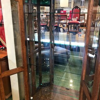 愛品館八千代店】えぞ民芸 キュリオケース GRACEキュリオ114