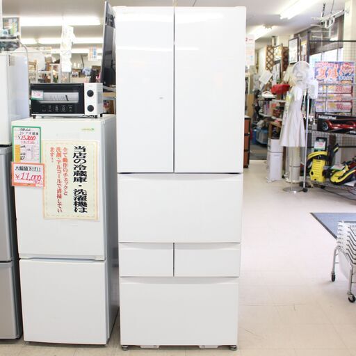 ★202 東芝 6ドア冷蔵庫 462L 2021年製【リサイクルマート宇宿店】