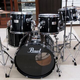 Pearl パール ドラムセット+SABIAN製シンバル+スタンド類 豪華セット BEAT INN SERIES USED バスドラム/タム/スネア/フロア/ハイハット等
