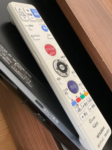 三菱　ブルーレイレコーダー　リモコン付き　ジャンク品