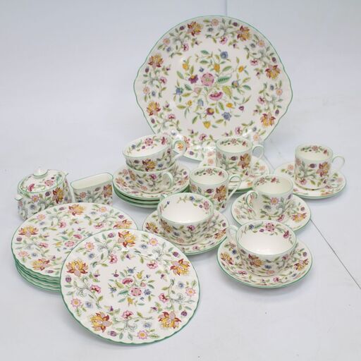 695)【美品】MINTON HADDON HALL 食器まとめ カップu0026ソーサー 4客