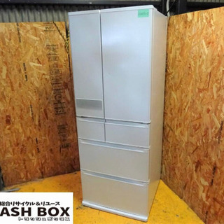 H443-0)難有り 三菱 ミツビシ ノンフロスト冷凍冷蔵庫 6ドア MR-JX61Y