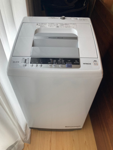 美品　日立洗濯機　7キロ　2018年式