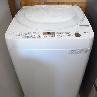 シャープ　全自動洗濯機　ES-KS70W　2020年製