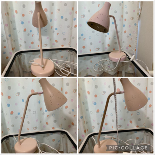 Ikea デスクライト 電気スタンド 可愛い薄いピンク色です 麻呂 加古川の照明器具の中古あげます 譲ります ジモティーで不用品の処分