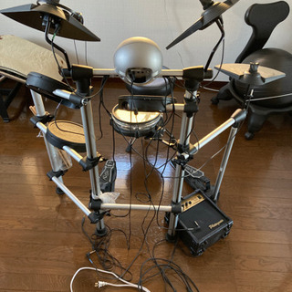 【ネット決済】電子ドラム、イス、スティックとアンプ