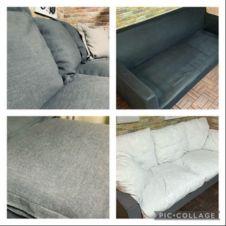 ☑️ヤフ売約済み「ウニコ」20万円高級ブランドソファー「マノア」3P＋OTM 全面クリーニング　エスハウス