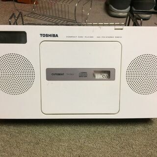中古 東芝 TY-CR22 CDプレイヤー付きラジオ 