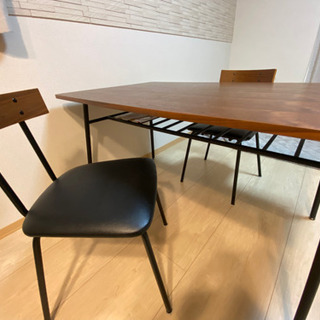 【ネット決済】テーブル＆椅子2脚セット