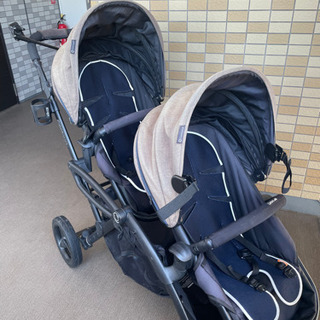 期間限定半額セール中‼️双子用コンツァーズ製多機能ベビーカー