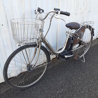 7月-13　電動アシスト自転車　ヤマハ　PASリチウムS　充電器　バッテリー　鍵1本　電動自転車