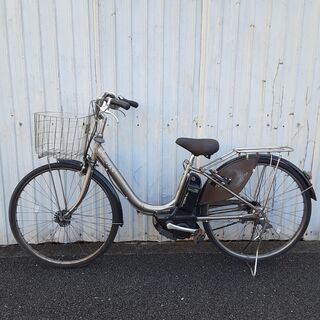 7月-13　電動アシスト自転車　ヤマハ　PASリチウムS　充電器　バッテリー　鍵1本　電動自転車