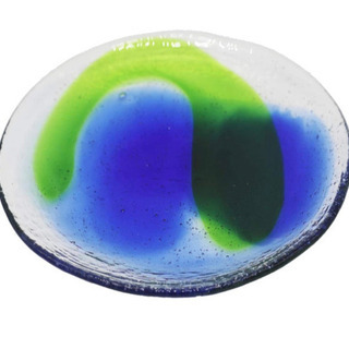 華風　琉球ガラス　MIZU水シリーズ　皿