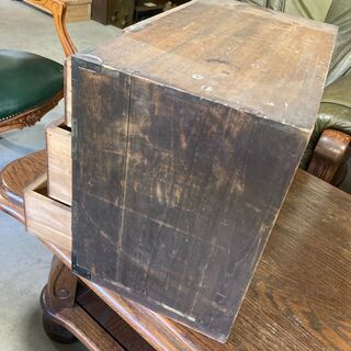 昭和レトロ】【アンティーク】桐の小物入れ 骨董品 木工芸品