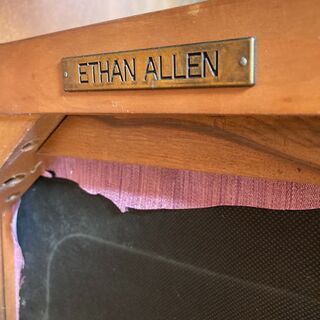 ②【アンティーク家具】「ETHAN ALLEN（イーセンアーレン）」の椅子 アメリカ製　無地 − 栃木県