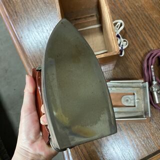 【昭和レトロ】【アンティーク】ナショナル　スーパーアイロン　箱・コード付き
