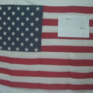 アメリカ　米国　　国旗　850ｘ1200　掲揚　応援
