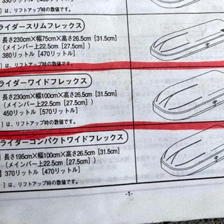 TERZO　ルーフボックス　エスティマ用ノアヴォクシー用