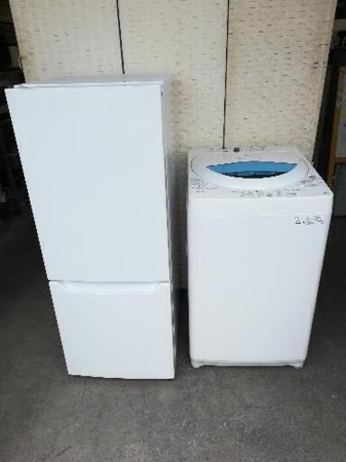 おすすめセット【送料・設置無料】⭐急ぎも対応可能⭐東芝洗濯機５kg＋ノジマ冷蔵庫150L⭐JWE97