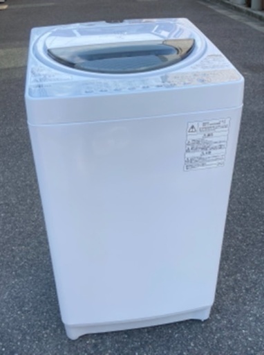 【RKGSE-560】特価！東芝/7kg/全自動洗濯機/AW-7G6/中古/2018年製/当社より近隣地域無料配達