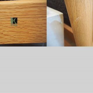 【中古品】飛騨産業　キツツキ　ダイニング4点セット　テーブル＆ベンチ＆チェア2脚