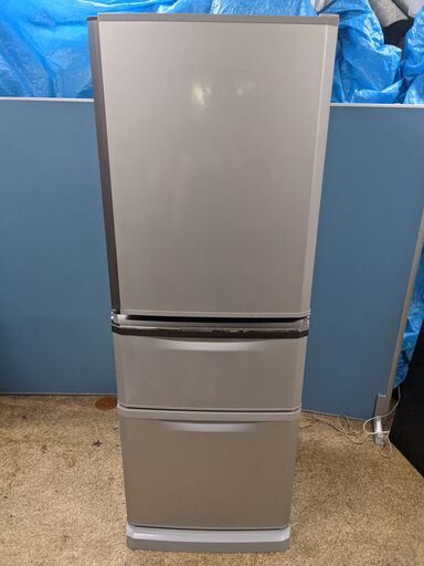 (売約済み)三菱 MITSUBISHI ノンフロン冷凍冷蔵庫 335L 3ドア 2016年製 MR-C34EZ-AS1 シルバー